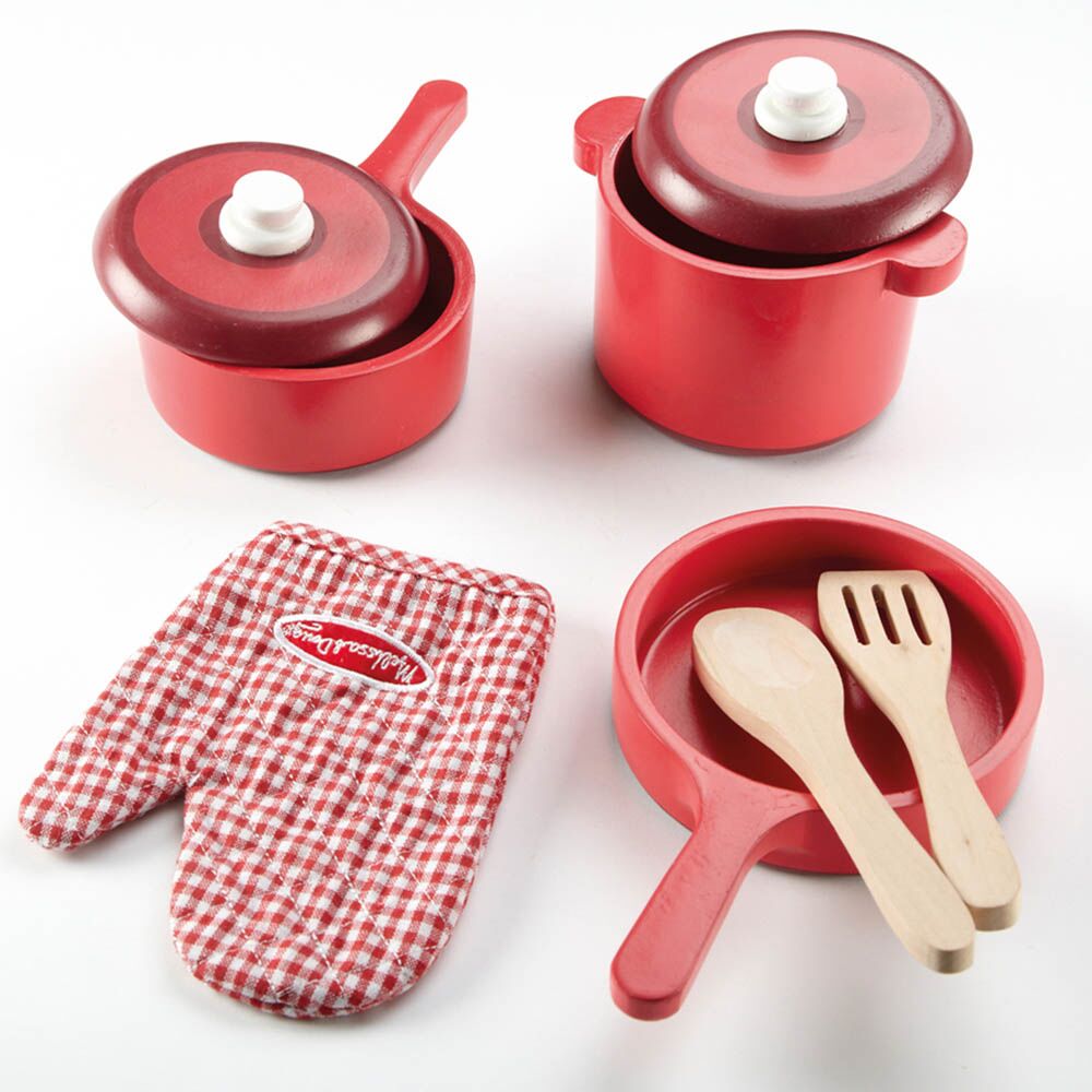 Wooden Role Play Kitchen Accessory Set