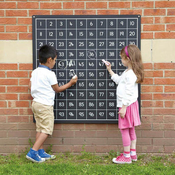 Outdoor Descending Hundred Square Chalkboard