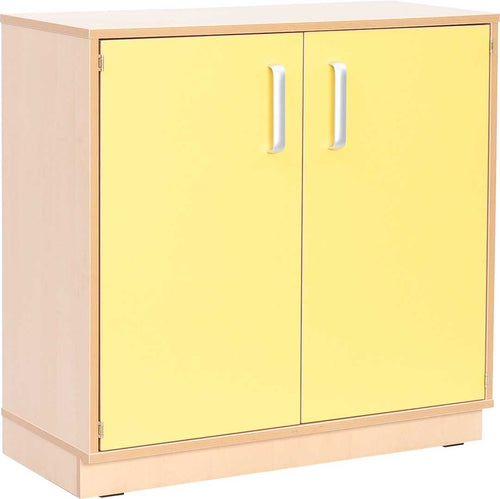 M Cabinet with Doors Red - Plinth base