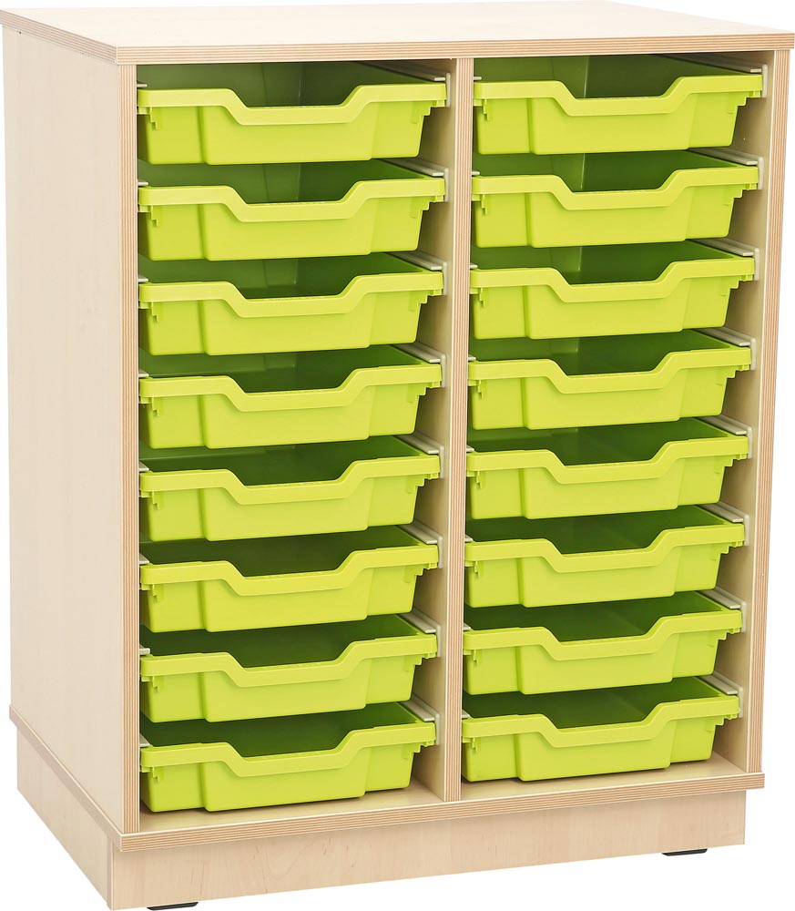 M cabinets for Plastic Containers 2 Rows  with Plinth