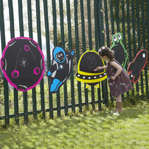 Outdoor Mark Making Chalkboards 5pk Outer Space