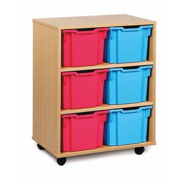  6 Extra Deep Tray Storage Units  for classroom storage