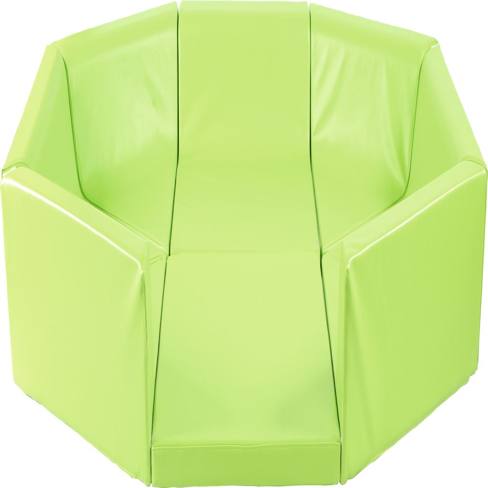 Square foam sofa, green
