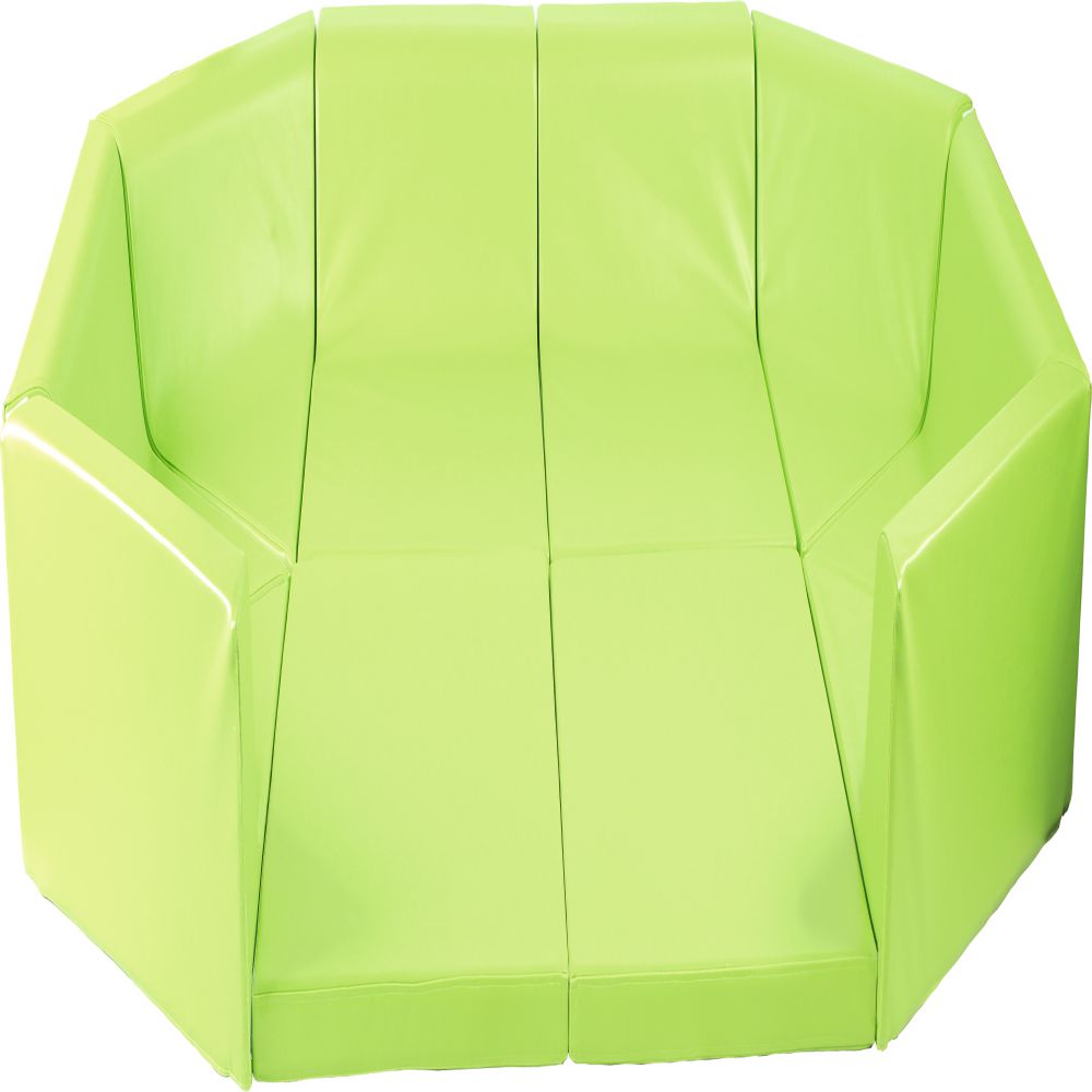 Square foam mattress, green