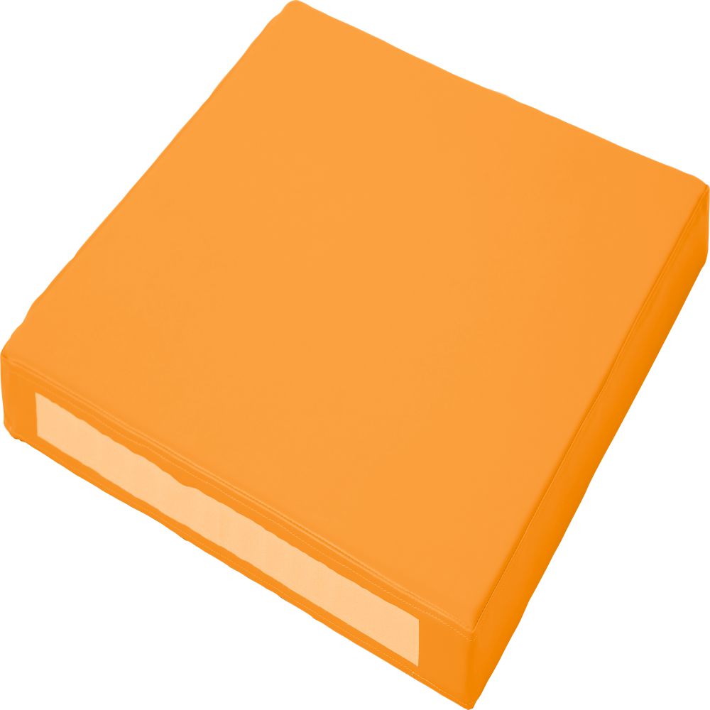 Square foam mattress, orange