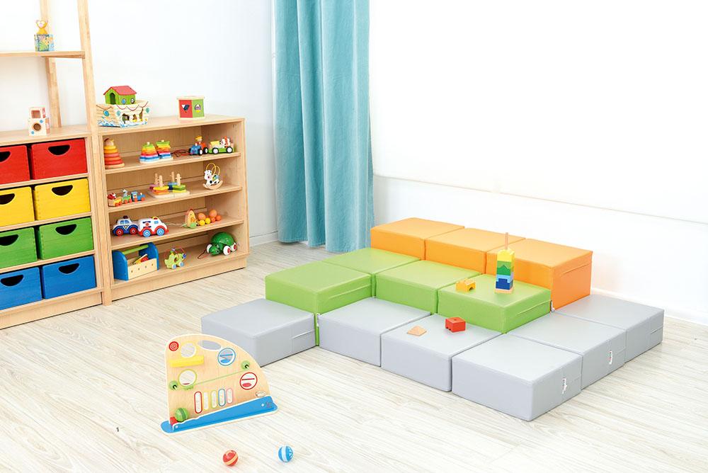 Set of dayroom blocks