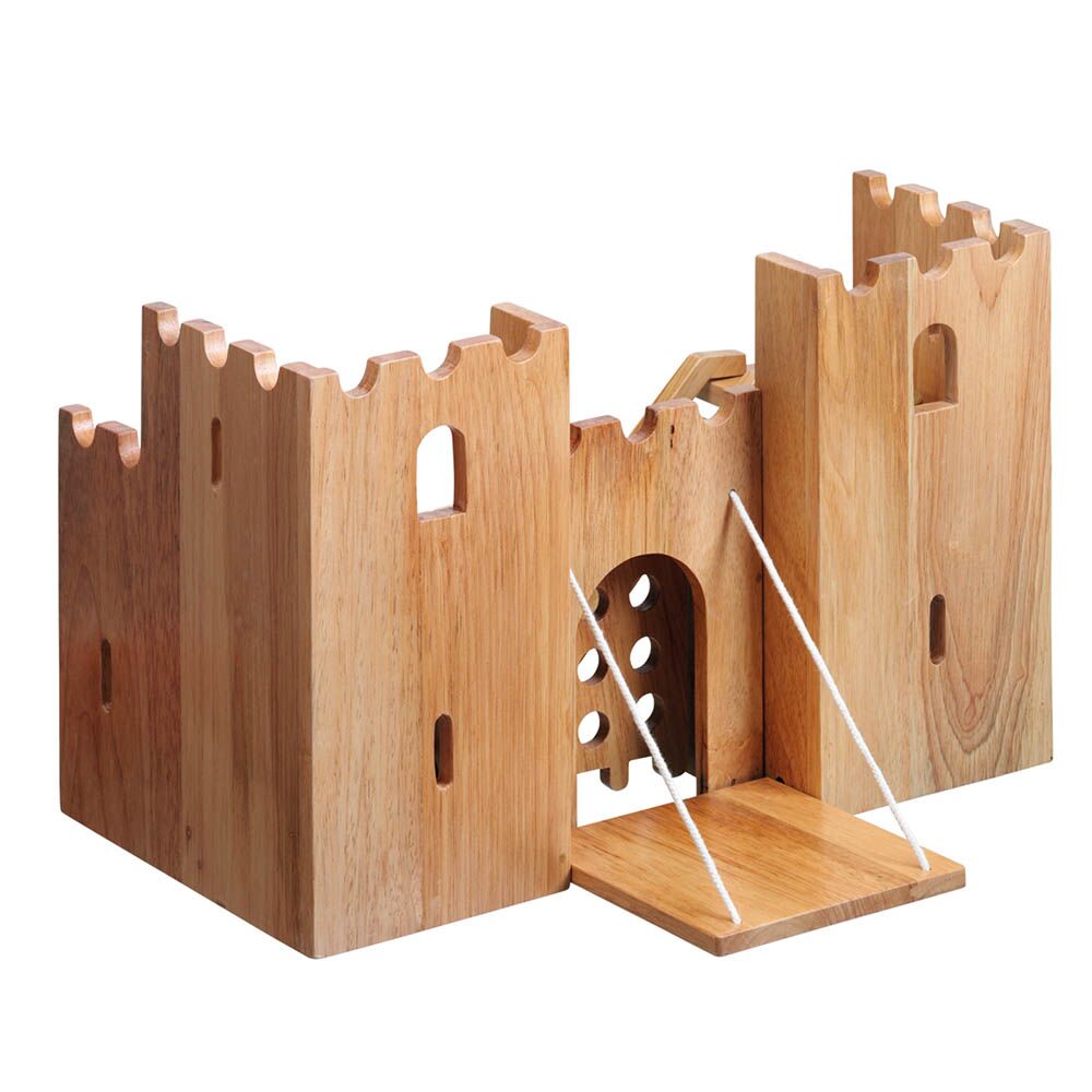 Small World Natural Wooden Castle