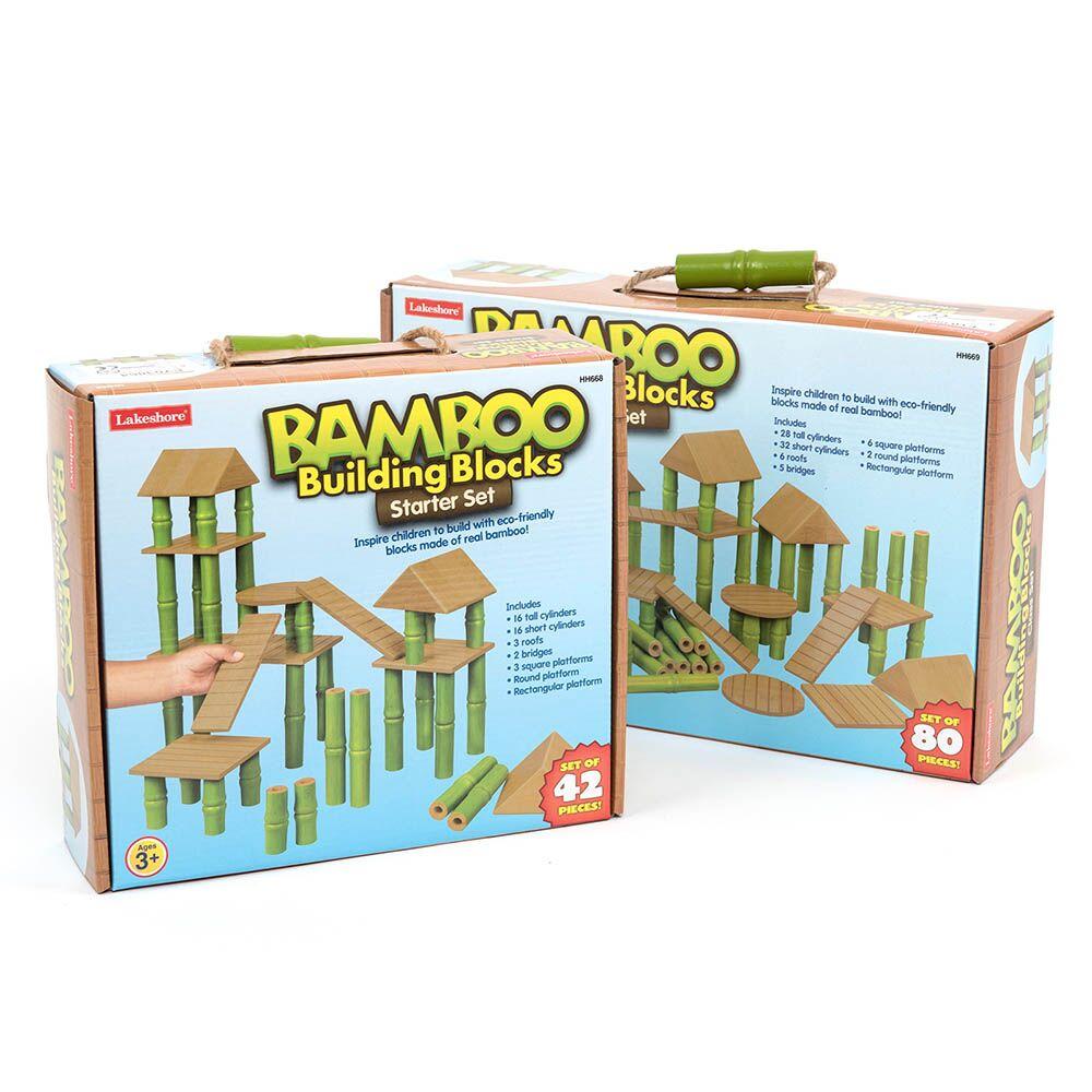 Bamboo Building Blocks 80pcs