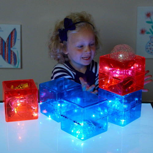 Acrylic Open Up Construction Cubes and Spheres