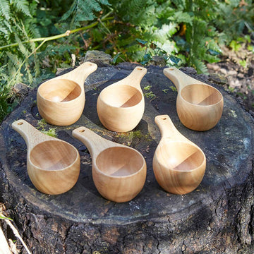 Woodland Wooden Cup 6pk