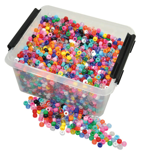 Plastic Beads Asst Colours