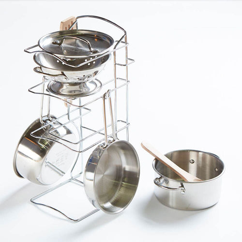 Stainless Steel Role Play Pots and Pan Set