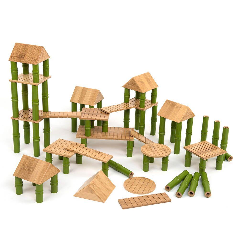 Bamboo Building Blocks 80pcs
