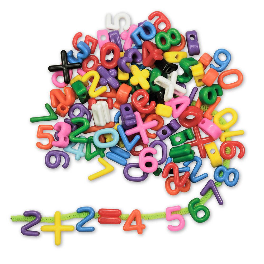 Threading Number Beads