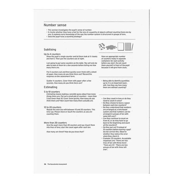The Dyscalculia Assessment Single Book