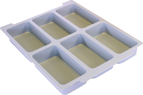 Divider for shallow containers with 6 compartments
