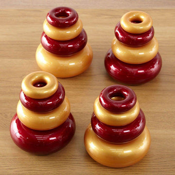 Marvellous Metallics Coloured Stacking Donuts 16pk