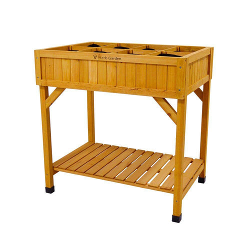 Herb Garden Natural Wood H80 x W78 x D58cm