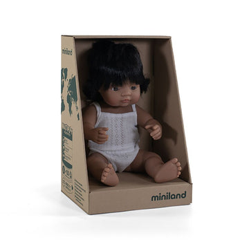 Miniland Hard Bodied Multicultural Dolls Latin American Girl