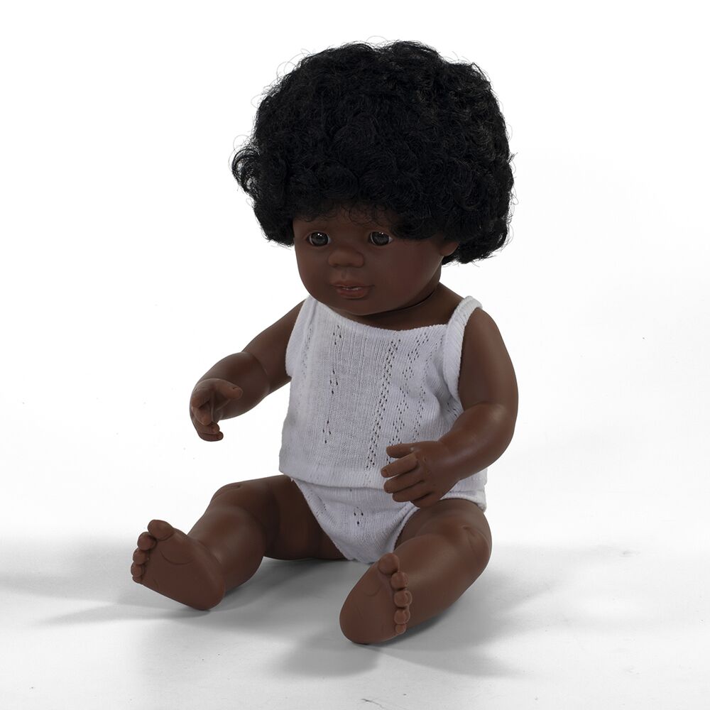 Miniland Hard Bodied Multicultural Dolls African Girl