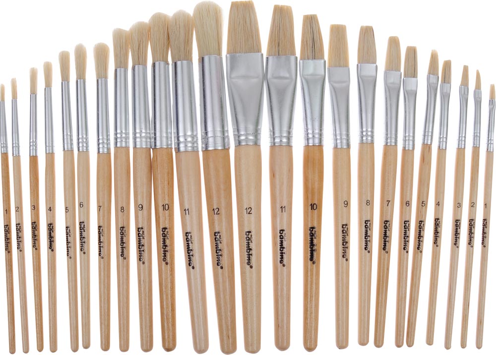 24 Painting Brushes Set