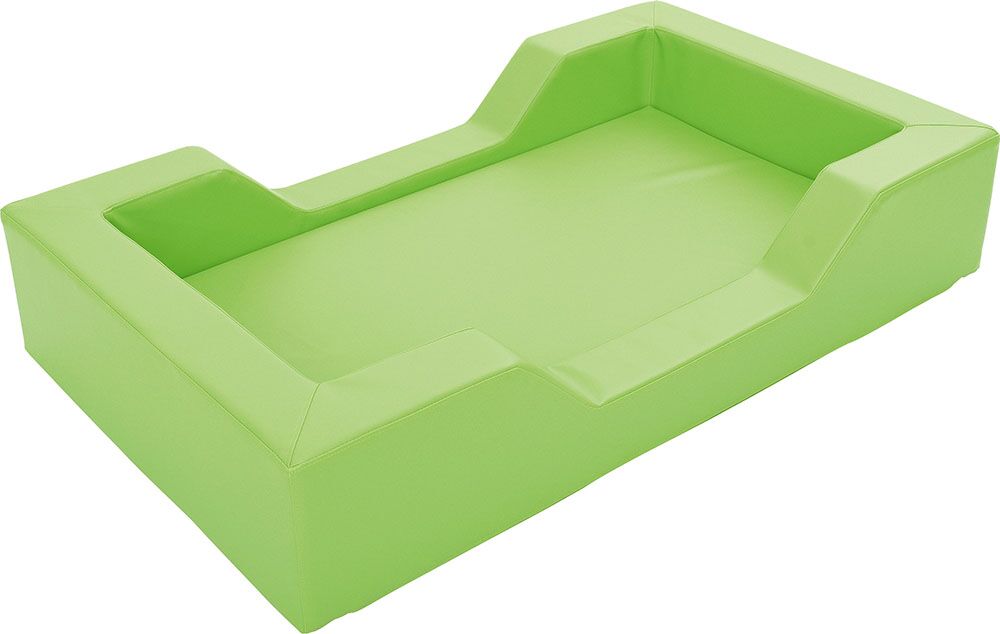 Foam bed with cut outs - lime