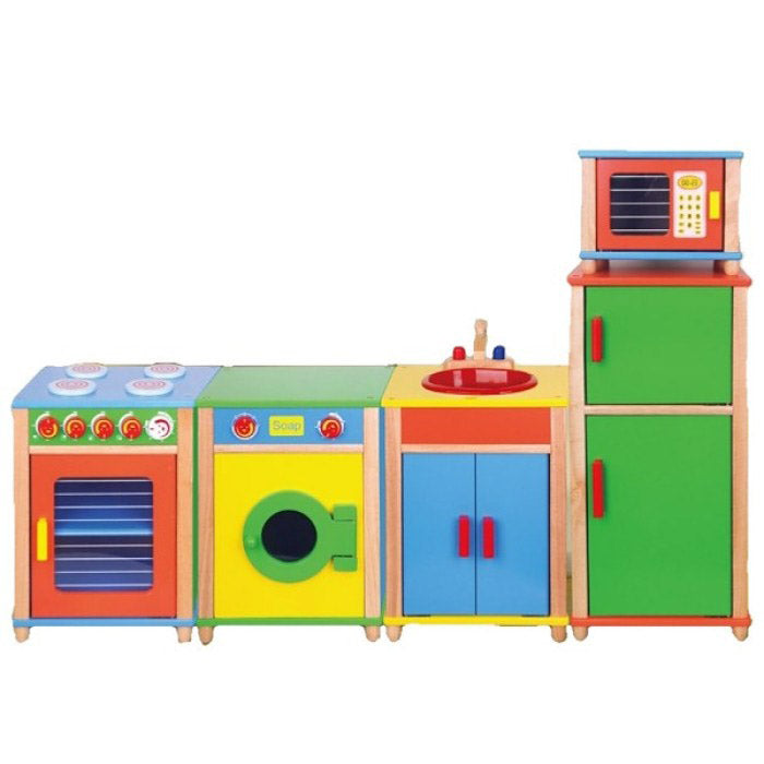 Colourful 5 Piece Kitchen Set