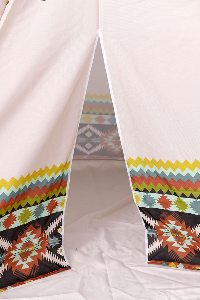 Patterned Indian Teepee Tent