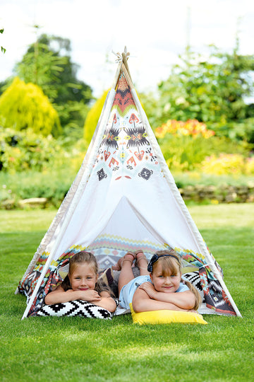 Patterned Indian Teepee Tent