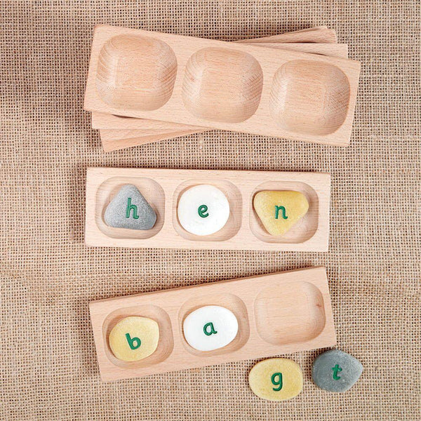 Word Building Trays 3 section 6pk
