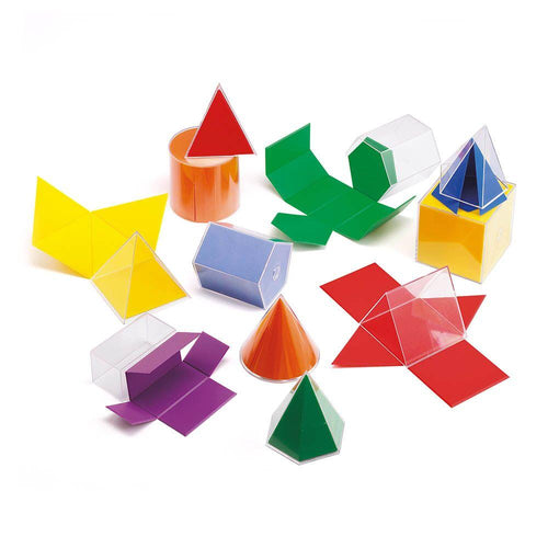 Folding Plastic Geometric Shapes 11pcs