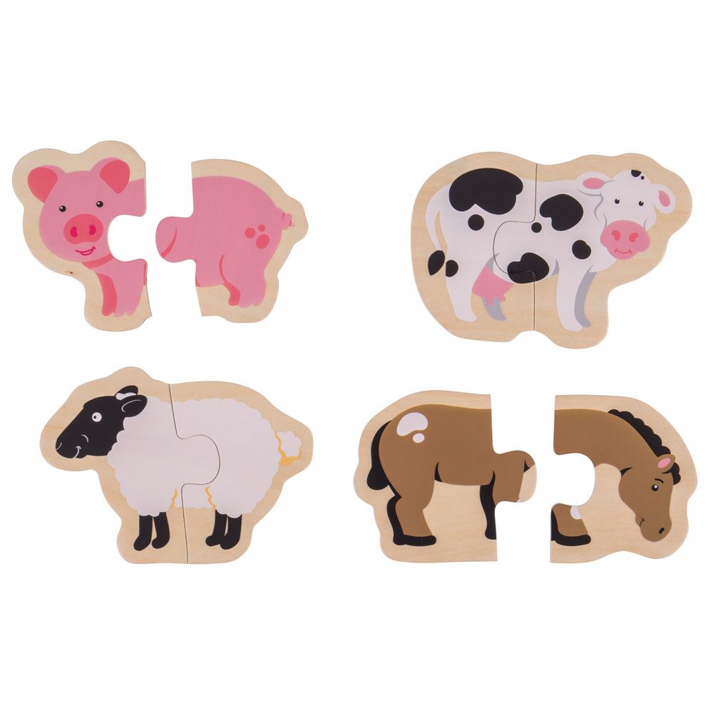 Two Piece Puzzles Pack OF 4 (pk1)