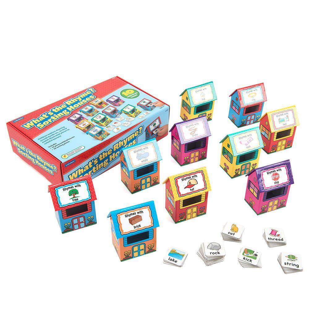 Rhyme Houses Sorting and Posting Game 60pcs