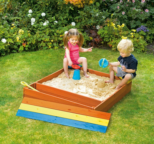 Plum store-it wooden sandbox