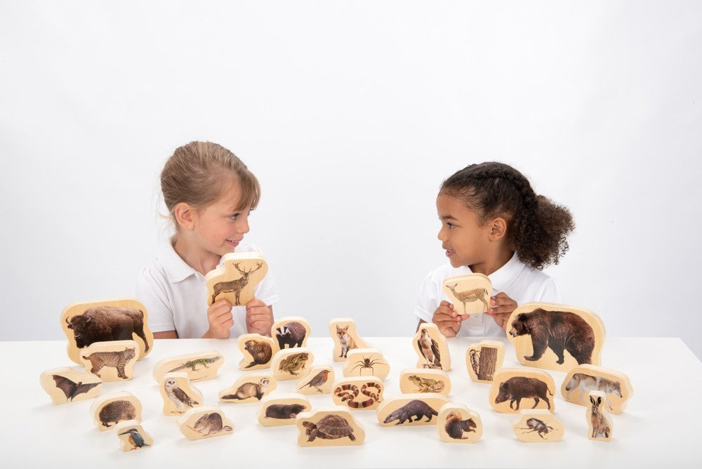 Wooden Forest Animal Blocks