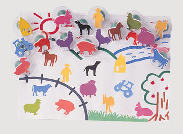 12 Farm Animal Stamps