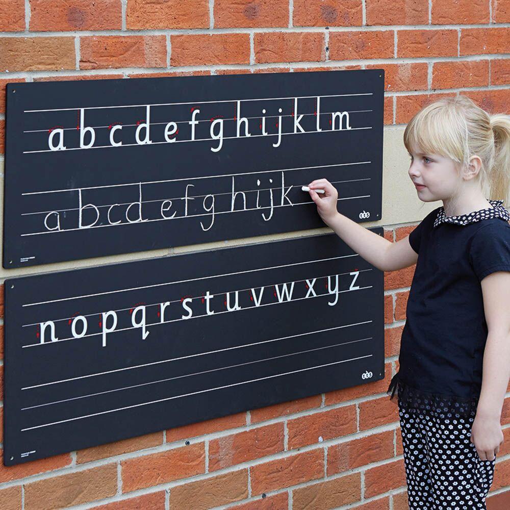 Outdoor Chalkboard Alphabet Line