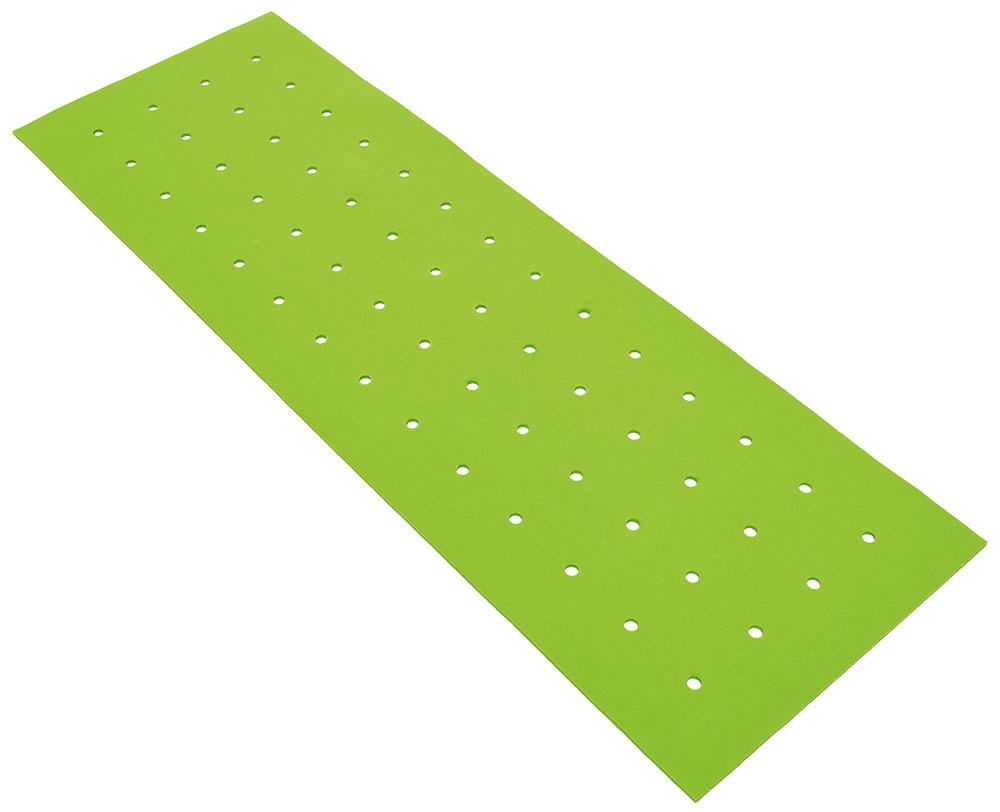 Rectangular silencing barrier with holes - green