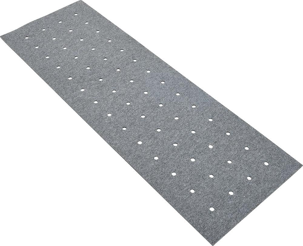 Rectangular silencing barrier with holes - grey