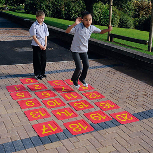 Giant Non Slip Floor Number Tiles 0-20