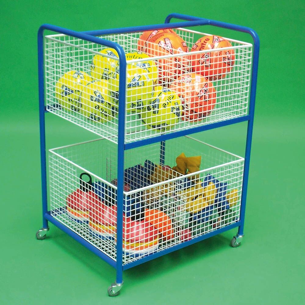 Wire Basket Equipment Trolley L105 x H76 x W64cm