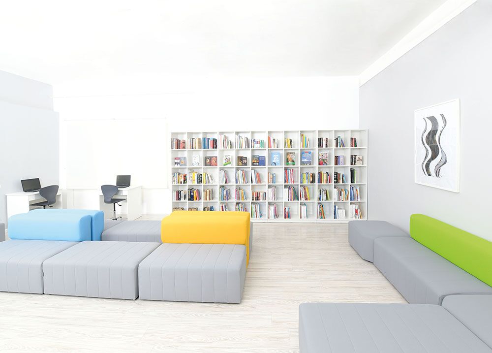 WEB20 Modern Sofa Plus with Orange Back