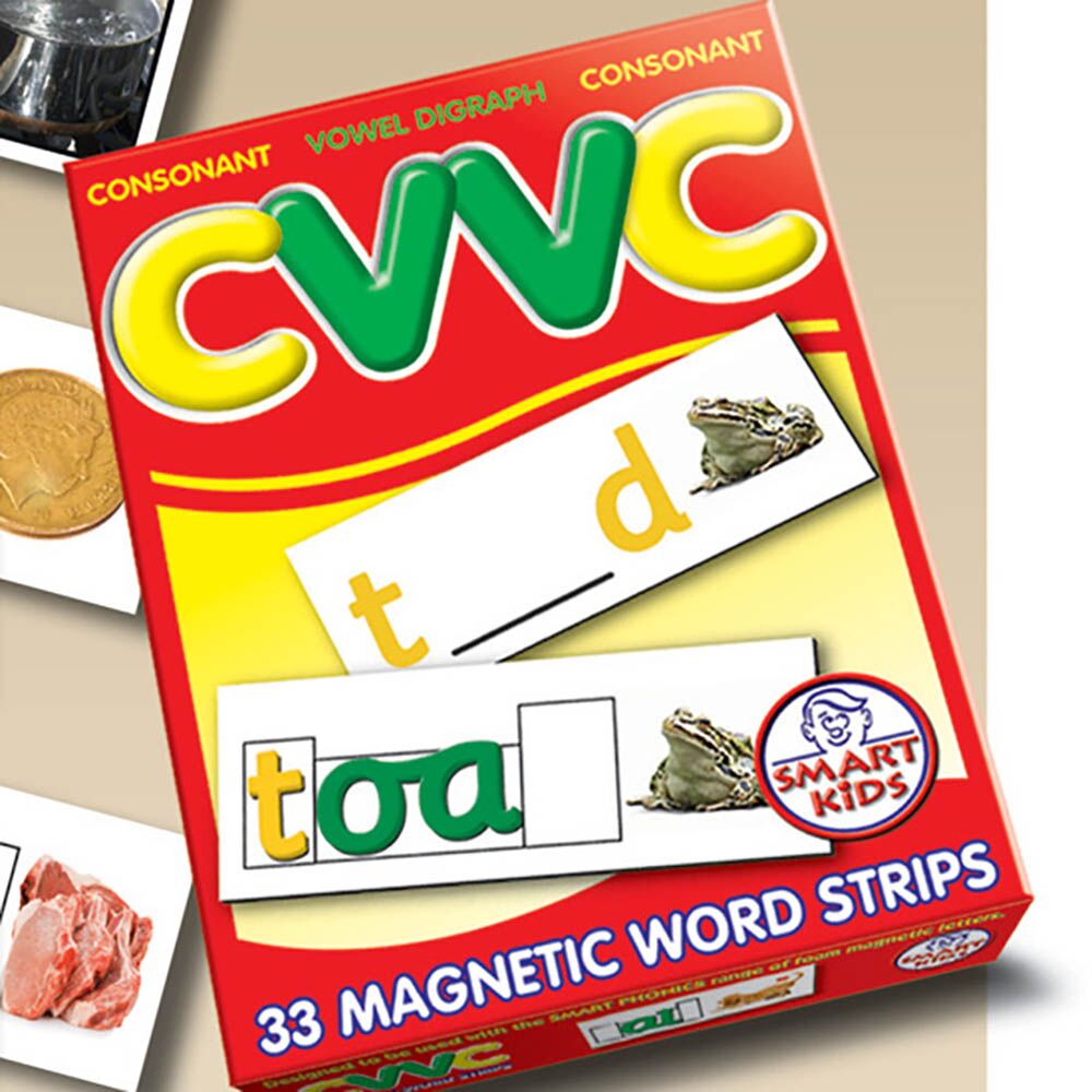 Double Sided CVVC Magnetic Word Strips 33pk