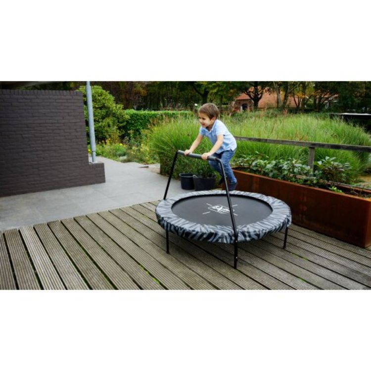 EXIT Tiggy Junior Trampoline 140cm Black + Handle Bar