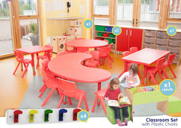 EASE Classroom with Plastic Chairs 38cm