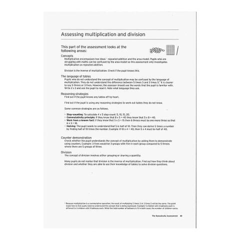 The Dyscalculia Assessment Single Book