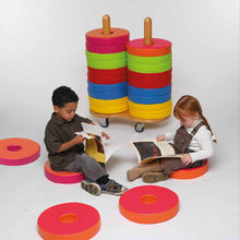 Bi- Colour Donut Cushions & Trolley Set of 24 - EASE