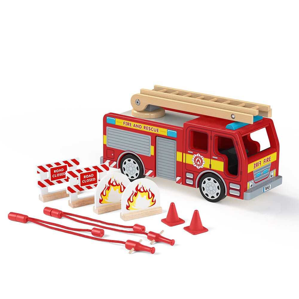 Small World Wooden Fire Engine
