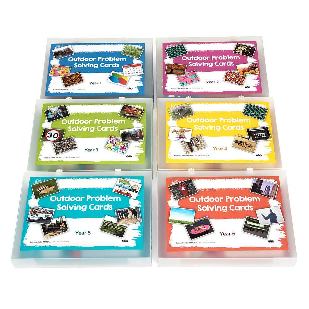 Outdoor Maths Problem Solving Cards A5 Group Set