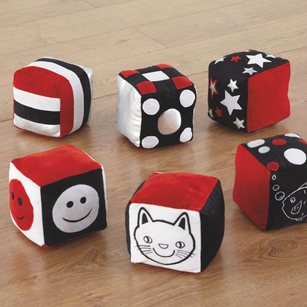 Baby Black and White Soft Cubes 6pk